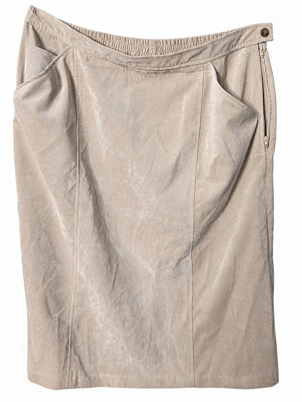 TravelSmith Women's Midi Skirt in Beige Size XL